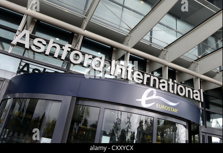 Ashford International Rail Terminal, Ashford International railway station, Kent, Britain, UK Stock Photo