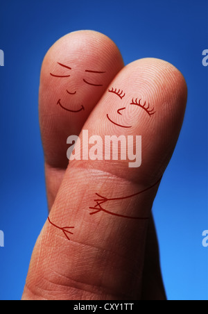 Finger people in love Stock Photo