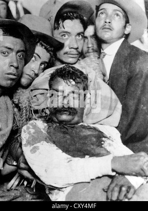 PANCHO VILLA (1878-1923) Mexican revolutionary general after his murder in Parral on 20 July 1923 Stock Photo