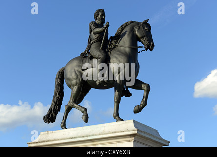 Statue of King of France Henri IV near Pont Neuf at Paris, France Stock Photo