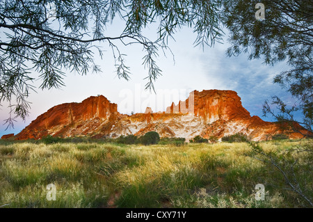 Famous Rainbow Valley in afterglow. Stock Photo