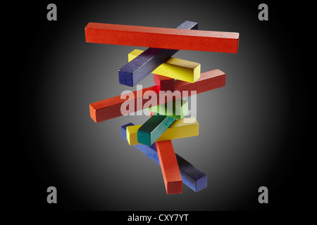 Colourful Wooden Blocks Stock Photo