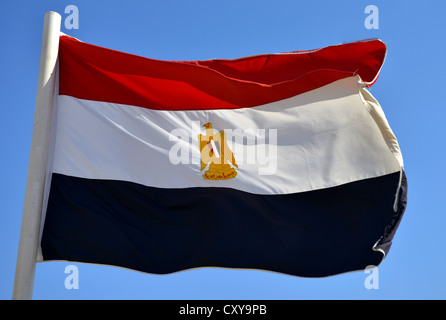 Egyptian Flag, flag of Egypt Stock Photo