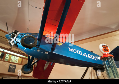 Oklahoma, Bartlesville, Woolaroc Museum & Wildlife Preserve, Woolaroc Travel Air monoplane Stock Photo