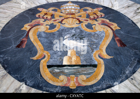 Rome - dove from floor of vestibule in Lateran basilica Stock Photo