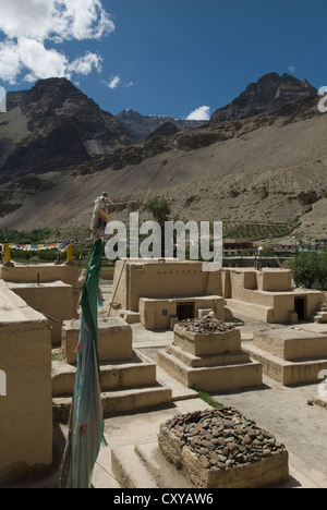The Old Monastery (Gompa) at Tabo, Spiti, Northern India Stock Photo