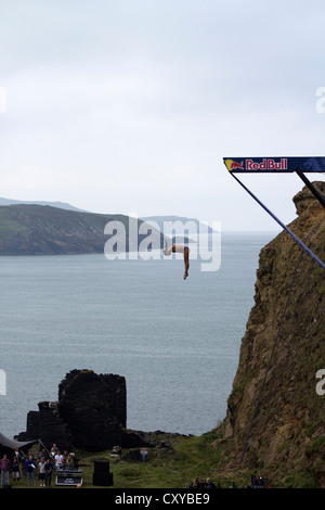 Red Bull world cliff diving championships Stock Photo