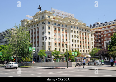 Gran Melia Fenix Hotel, Paseo de la Castellana, main street, Plaza de Colon square, Madrid, Spain, Europe, PublicGround Stock Photo