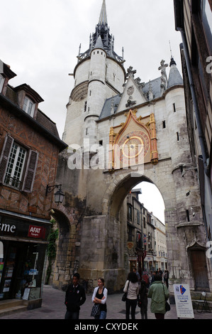 Clock Tower, Auxerre Burgundy Stock Photo