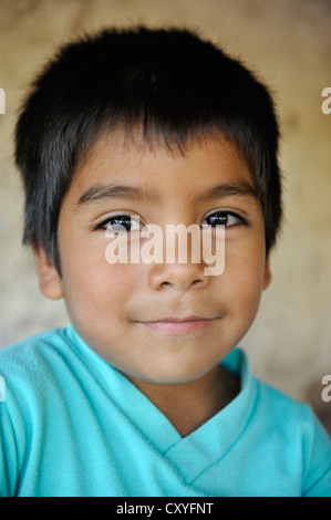 Boy, portrait, Gran Chaco, Santiago del Estero Province, Argentina, South America Stock Photo