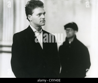 ERASURE  Promotional photo of UK pop duo with Andy Bell at left and Vince Clarke about 1990 Stock Photo