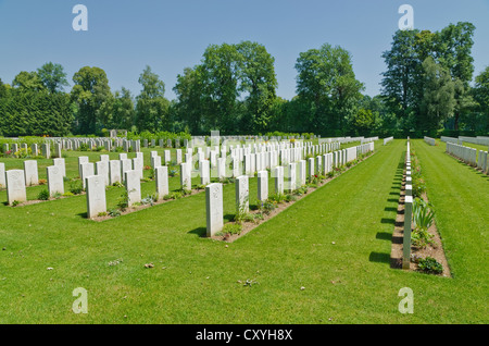 Durnbach War Cemetery, the final resting place for 2960 soldiers who died in WW2, Duernbach, Gmund am Tegernsee, Bavaria Stock Photo