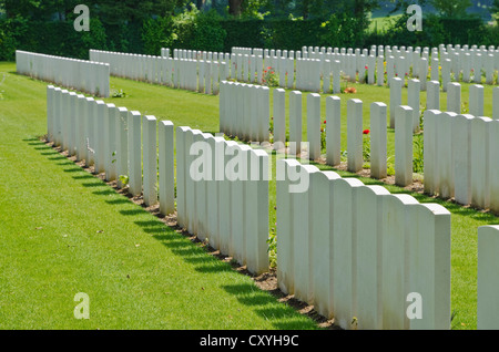 Durnbach War Cemetery, the final resting place for 2960 soldiers who died in WW2, Duernbach, Gmund am Tegernsee, Bavaria Stock Photo