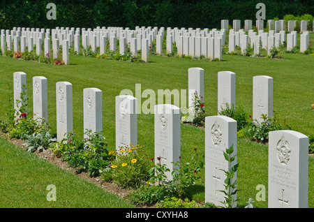 Durnbach War Cemetery, the final resting place for 2960 soldiers who died in WW2, Duernbach, Gmund am Tegernsee, Bavaria Stock Photo