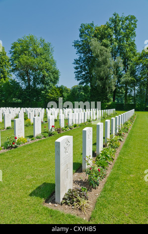 Durnbach War Cemetery, the final resting place for 2960 soldiers who died in WW2, Duernbach, Gmund am Tegernsee, Bavaria Stock Photo