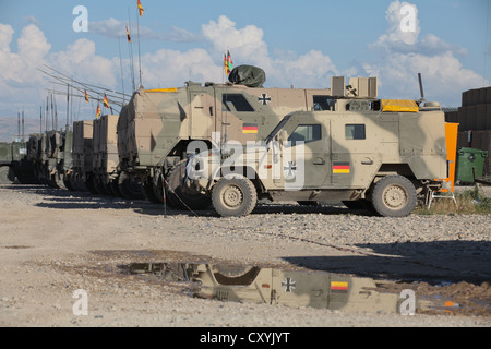 Afghanistan war, NATO ISAF PRT-Camp in Kunduz, Afghanistan, Asia Stock Photo