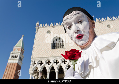 Venetian mask, Carnival of Venice, Venice, Veneto, Italy, Europe Stock Photo