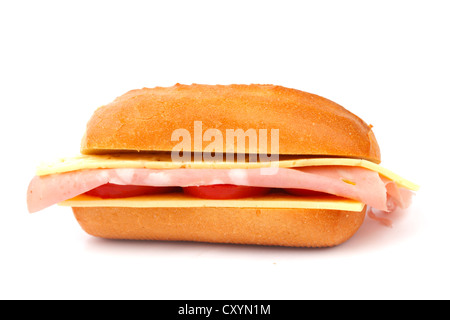 cheese sandwich isolated Stock Photo