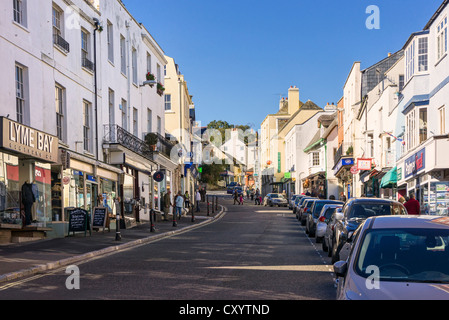 Lyme Regis, Dorset, UK - street scene in the town centre Stock Photo