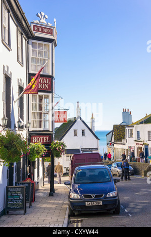 Lyme Regis street scene, Dorset, Uk Stock Photo