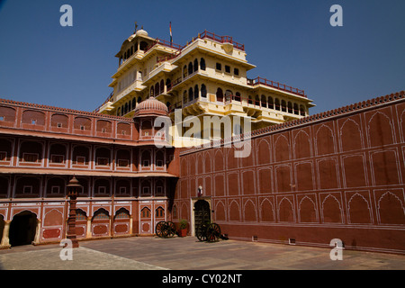 Chandra Mahal, City Palace, Jaipur, the Pink City, Rajasthan, India, Asia Stock Photo