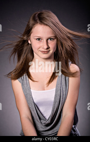 Teenage girl, portrait Stock Photo