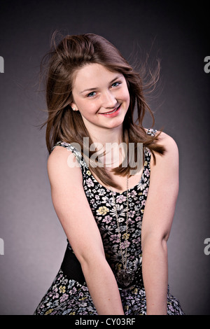 Teenage girl, portrait Stock Photo