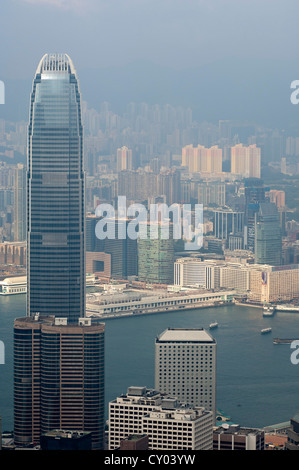 Skyscraper, Two International Finance Centre, 2IFC, Central District of Hong Kong, China, Asia Stock Photo