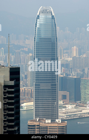 Skyscraper, Two International Finance Centre, 2IFC, Central District of Hong Kong, China, Asia Stock Photo