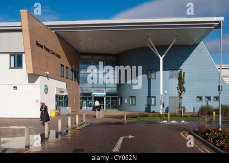 Main entrance to newly built small primary care hospital Redcar Cleveland Stock Photo