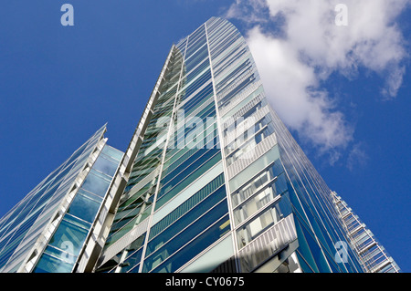Modern office building and cloud (business cloud computing concept) Stock Photo