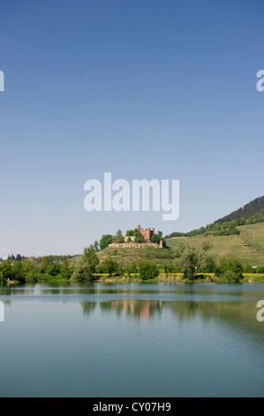 Schloss Ortenberg Castle with a lake at the entrance to Kinzigtal Valley, near Offenburg, Ortenau, Black Forest Stock Photo