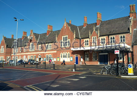 Herefordshire, UK. Hereford railway station, run by Arriva Trains Stock ...