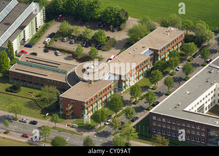 Aerial view, Dortmund TechnologiePark, University of Dortmund, Dortmund, Ruhr area, North Rhine-Westphalia Stock Photo