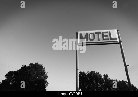 Motel sign in usa Stock Photo