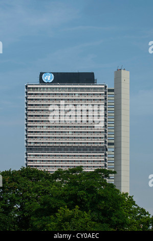 UN campus at Langer Eugen building, currently office to eleven out of the 12 United Nations offices in Bonn Stock Photo