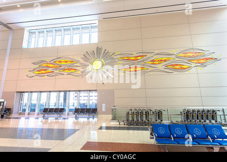 Interior of a Las Vegas airport - McCarran International Airport Stock Photo