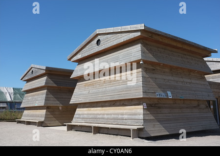 Giant Bee Hives at Butterfly World, St Albans, Hertfordshire Stock Photo