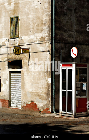 Telephone sign, Tuscany Stock Photo - Alamy