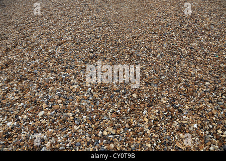 Hampshire England  Milford-On-Sea Pebbles On Beach Stock Photo