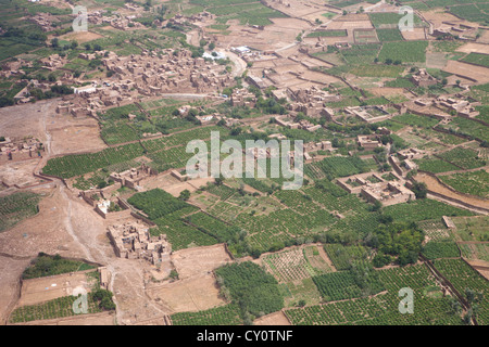 aerial view between Kabul and kunduz. Stock Photo