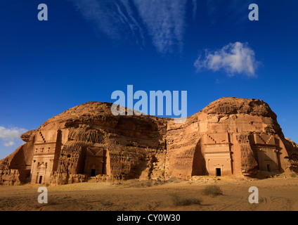 Madain Saleh Archaeologic Site, Saudi Arabia Stock Photo