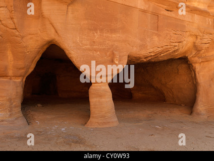 Madain Saleh Archaeologic Site, Saudi Arabia Stock Photo