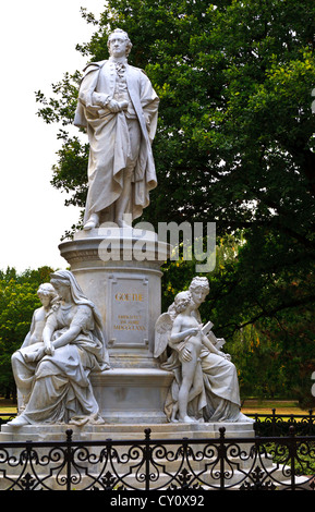 Statue of Wolfgang Goethe Tiergarten Berlin Germany Stock Photo