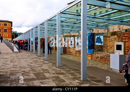 Topography of Terror Documentation Center and exhibition. Berlin Germany Stock Photo