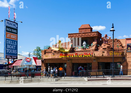 Ripley's Believe It Or Not attraction on Broadway (Main Street) in the popular resort of Wisconsin Dells, Wisconsin, USA Stock Photo