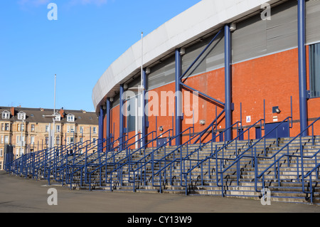 West stand of Hampden Park stadium in Mount Florida, Glasgow, Scotland, UK Stock Photo