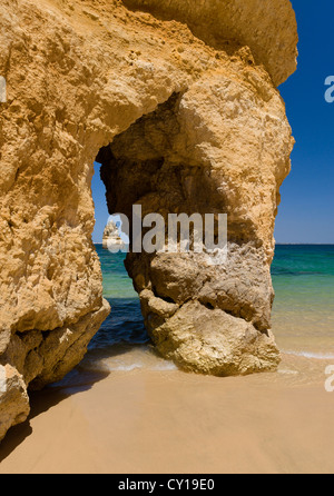 Portugal, the Algarve, Praia do Camilo near Lagos Stock Photo