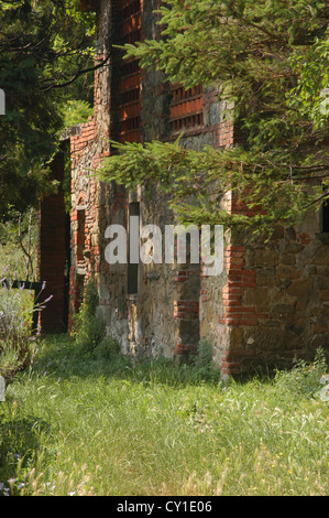 italian house in tuscan region of Val d'Orcia in Italy Stock Photo