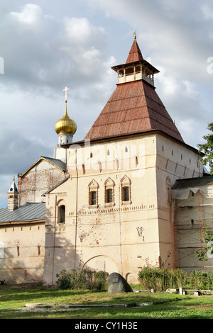 Tower of Rostov Kremlin (Metropolitan's yard), Rostov, Russia Stock Photo